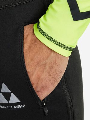Превью Мужские лыжные брюки Брюки лыжные FISCHER Softshell Warm Чёрный