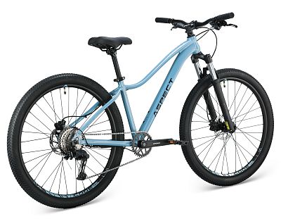 Превью Женский велосипед Велосипед ASPECT Alma Elite 27.5 Серо-Голубой (2025)