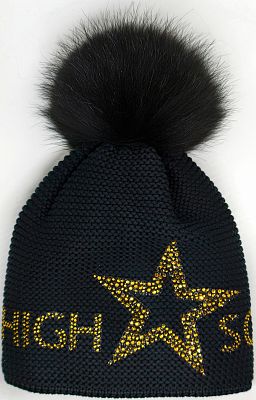 Превью  Шапка горнолыжная HIGH SOCIETY Star Black/Gold
