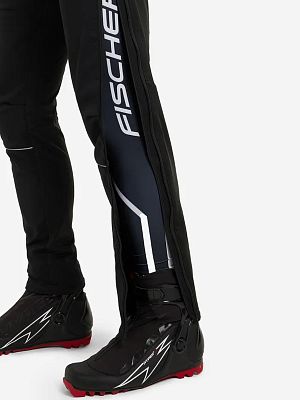 Превью Мужские лыжные брюки Брюки лыжные FISCHER Softshell Warm Чёрный