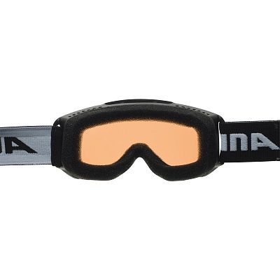 Превью Горнолыжная маска уменьшенного размера Маска горнолыжная ALPINA Piney Black Matt/Orange (A7268431)