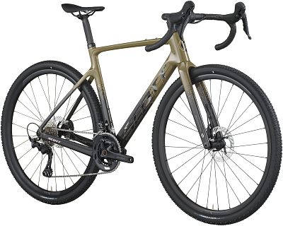 Превью Карбоновый гравийный велосипед Велосипед SCOTT Addict Gravel 40 (2026) Kaki Green/Carbon Black