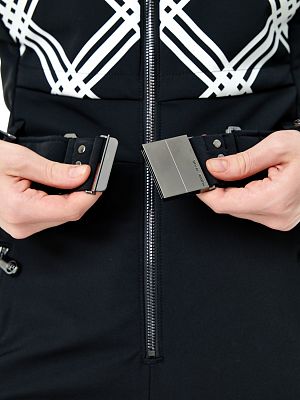 Превью Женский горнолыжный комбинезон Комбинезон горнолыжный POIVRE BLANC W24-0831-WO Cross Black