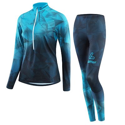 Превью Лыжный комбинезон Комбинезон лыжный LOEFFLER Worldcup Women Deep Water/Topaz