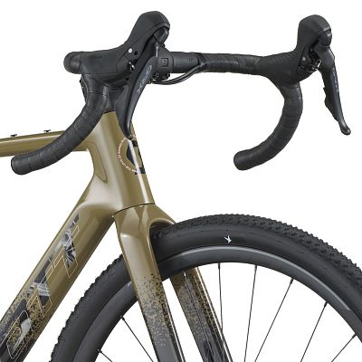 Превью Карбоновый гравийный велосипед Велосипед SCOTT Addict Gravel 40 (2026) Kaki Green/Carbon Black