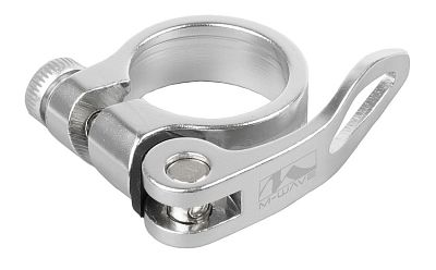 Превью  Зажим подседельный M-WAVE 34.9 мм (хомут с эксцетриком) Серебристый
