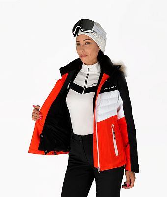 Превью Женская горнолыжная куртка Куртка горнолыжная FISCHER Alpbach Red Tomato