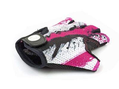 Превью  Перчатки велосипедные AUTHOR Team X6 подростковые Pink/White