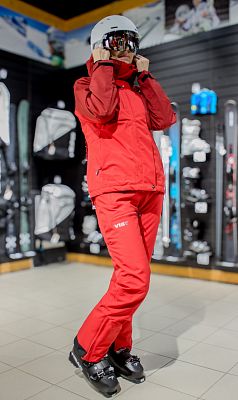 Превью Женская горнолыжная куртка Куртка горнолыжная VIST Crystal Stone Truered