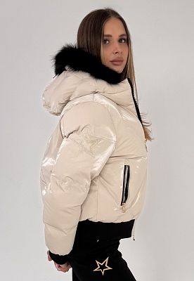 Превью  Куртка горнолыжная HIGH SOCIETY Victoria Nebula Cream