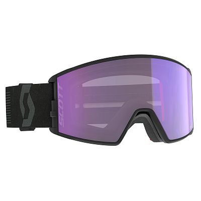 Превью Фотохромная горнолыжная маска Маска горнолыжная SCOTT React LS AMP Mineral Black/Blue Chrome (414502-7413307)