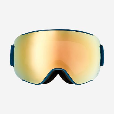 Превью Горнолыжная маска для солнечной погоды Маска горнолыжная HEAD Magnify 5K + Spare Lens Petrol/Gold (390843)