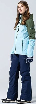 Превью Женская горнолыжная куртка Куртка горнолыжная PHENIX Bicolor Block Pale Blue