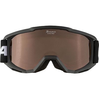 Превью Горнолыжная маска ALPINA Piney Black Matt/Orange (A7268431)