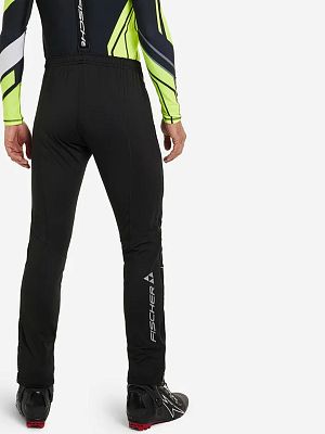 Превью Мужские лыжные брюки Брюки лыжные FISCHER Softshell Warm Чёрный