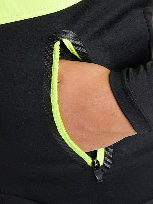 Превью  Жилет лыжный FISCHER Softshell Junior Черный/Лимонный