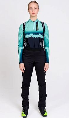 Превью Женские лыжные брюки Брюки лыжные FISCHER Softshell Light W Чёрный