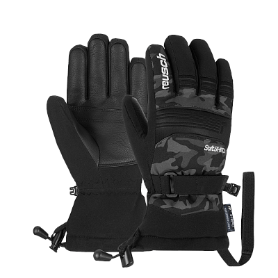 Превью  Перчатки горнолыжные REUSCH Kondor R-Tex Xt Junior Dark Camo/Black