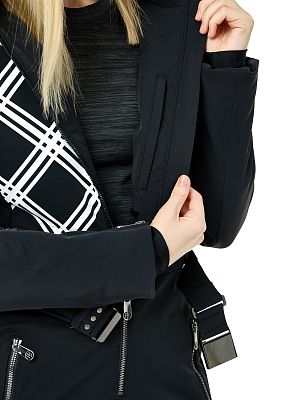 Превью Женский горнолыжный комбинезон Комбинезон горнолыжный POIVRE BLANC W24-0831-WO Cross Black