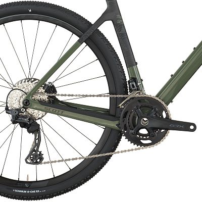 Превью Карбоновый велосипед Велосипед SCOTT Addict Gravel 40 (2026) Wenge Green