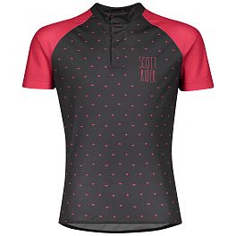 Превью Велоджерси с коротким рукавом SCOTT RC Team Junior Dark Grey/Lollipop Pink
