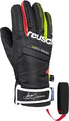 Превью Горнолыжные перчатки Перчатки горнолыжные REUSCH Marcel Hirscher R-TEX XT Junior Black/Fire Red (19/20)