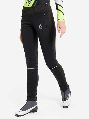 Превью Женские лыжные брюки Брюки лыжные FISCHER Softshell Warm W Чёрный