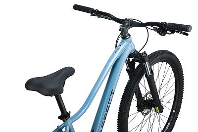 Превью Горный женский велосипед Велосипед ASPECT Alma Elite 27.5 Серо-Голубой (2025)