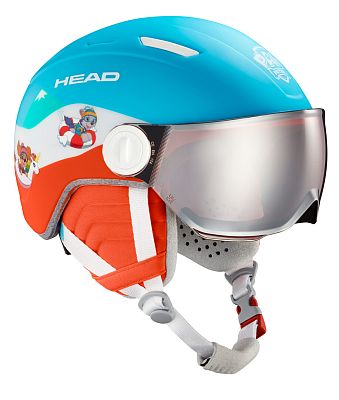 Превью Детский горнолыжный шлем Шлем горнолыжный HEAD Mojo Visor Paw (328113)