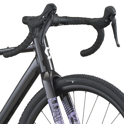 Превью Дорожный велосипед Велосипед SCOTT Speedster Gravel 10 (2026) Carbon Black/Tulip Purple