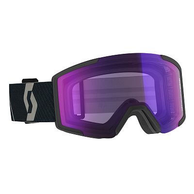 Превью Фотохромная горнолыжная маска Маска горнолыжная SCOTT Shield LS Mountain Black/Blue Chrome (277836-6663307)