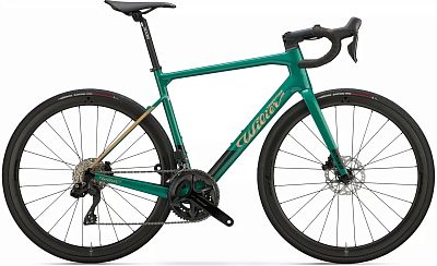 Превью Шоссейный велосипед WILIER Garda 105 Di2 React 40 Green/Gold (2025)