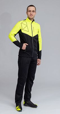 Превью Лыжная куртка Куртка лыжная FISCHER Softshell Light Черный/Лимонный