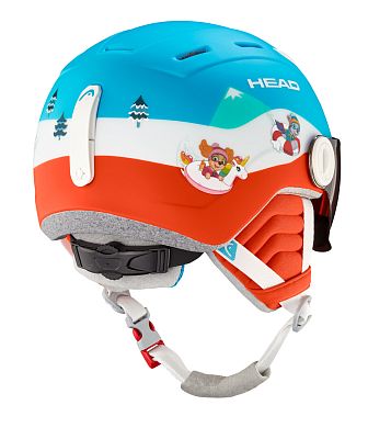 Превью Детский горнолыжный шлем Шлем горнолыжный HEAD Mojo Visor Paw (328113)