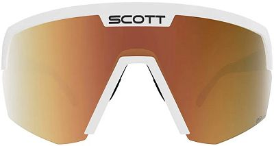 Превью Велоочки Велоочки SCOTT Sport Shield LS White Matt, Линзы: AMP Gold Chrome (289233-0196374)