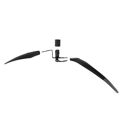 Превью Крыло 27.5" Крыло велосипедное переднее CLUXX Scape 26"-29" Black/Grey
