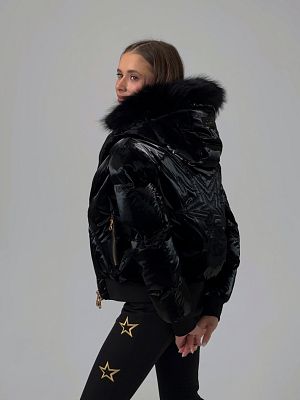 Превью Женская горнолыжная куртка Куртка горнолыжная HIGH SOCIETY Victoria Nebula Black