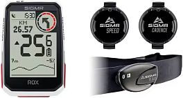 Превью Велокомпьютер SIGMA ROX 4.0 Sensor Set беспроводной (30 функций) Белый