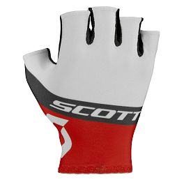 Превью Перчатки велосипедные SCOTT RC Team Short Finger white/red