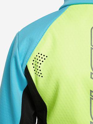 Превью Детская лыжная куртка Куртка лыжная FISCHER Softshell Warm Jr Бирюзовый
