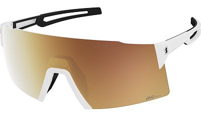 Превью  Велоочки SCOTT Stride Compact LS White, Линзы: AMP Gold Chrome (425117-0002374)