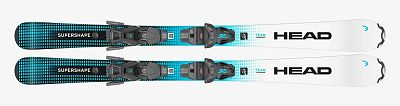 Превью Детские горные лыжи Горные лыжи HEAD Supershape Team Easy JRS + JRS 7.5 GW (31450402)