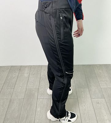 Превью Женские лыжные брюки Брюки лыжные MOAX Solo Full Zip W Чёрный