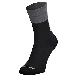 Превью Носки велосипедные SCOTT Block Stripe Crew Black/Dark Grey