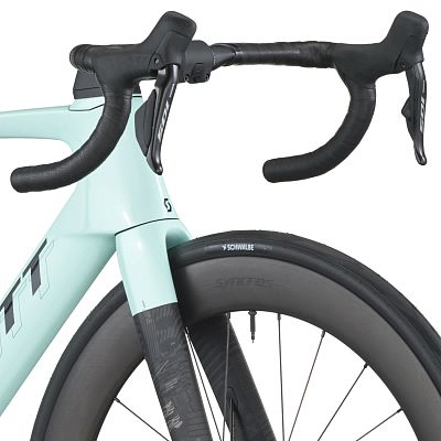 Превью Гоночный шоссейный велосипед Велосипед SCOTT Foil RC 20 (2026) Gelato Blue/Carbon Black