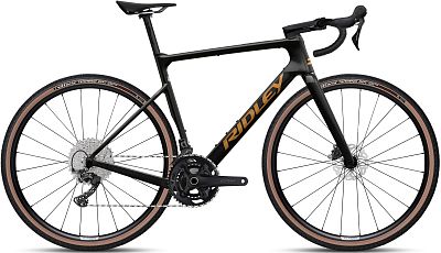 Превью  Велосипед RIDLEY Astr GRX600 1x12 (2026) Black Metallic/Bronze Gold