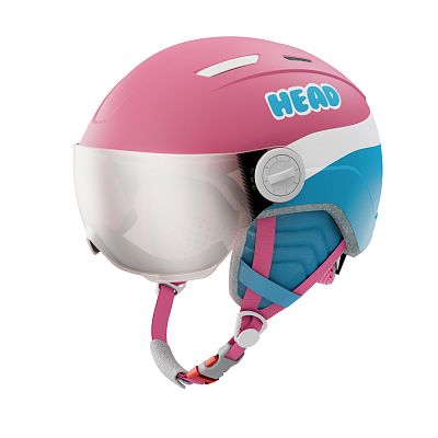 Превью  Шлем горнолыжный HEAD Maja Visor Pink/Blue (328334)