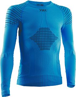 Превью Термобелье Термофутболка X-BIONIC Invent 4.0 Round Neck LG SL Jr Teal Blue/Anthracite