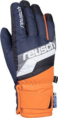 Превью Горнолыжные перчатки Перчатки горнолыжные REUSCH Dario R-TEX XT Junior Dress Blue/White/Shocking Orange (19/20)