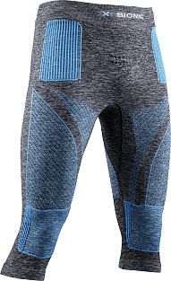 Превью Термобелье Термокальсоны X-BIONIC Energy Accumulator 4.0 Melange 3/4 Pants Men Dark Grey Melange/Blue